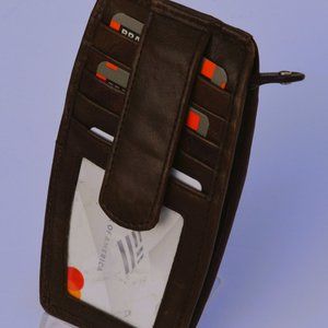 Personalized Top Grain Leather Minimalist Wallet for Daily Travel, Hand Crafted